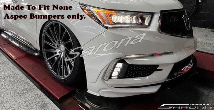 Custom Acura MDX  SUV/SAV/Crossover Front Lip/Splitter (2017 - 2020) - $850.00 (Part #AC-026-FA)